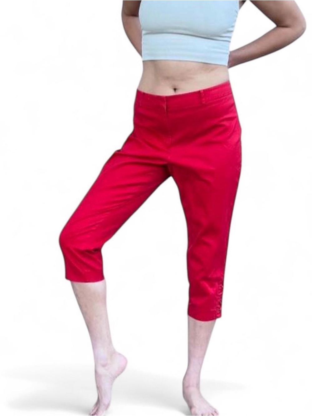 Talbots Red capri pants